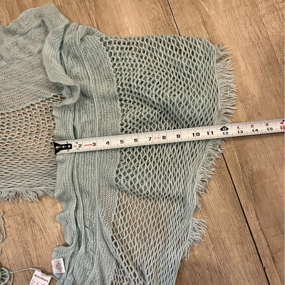 NWT Dressbarn Light Blue Knit Shawl